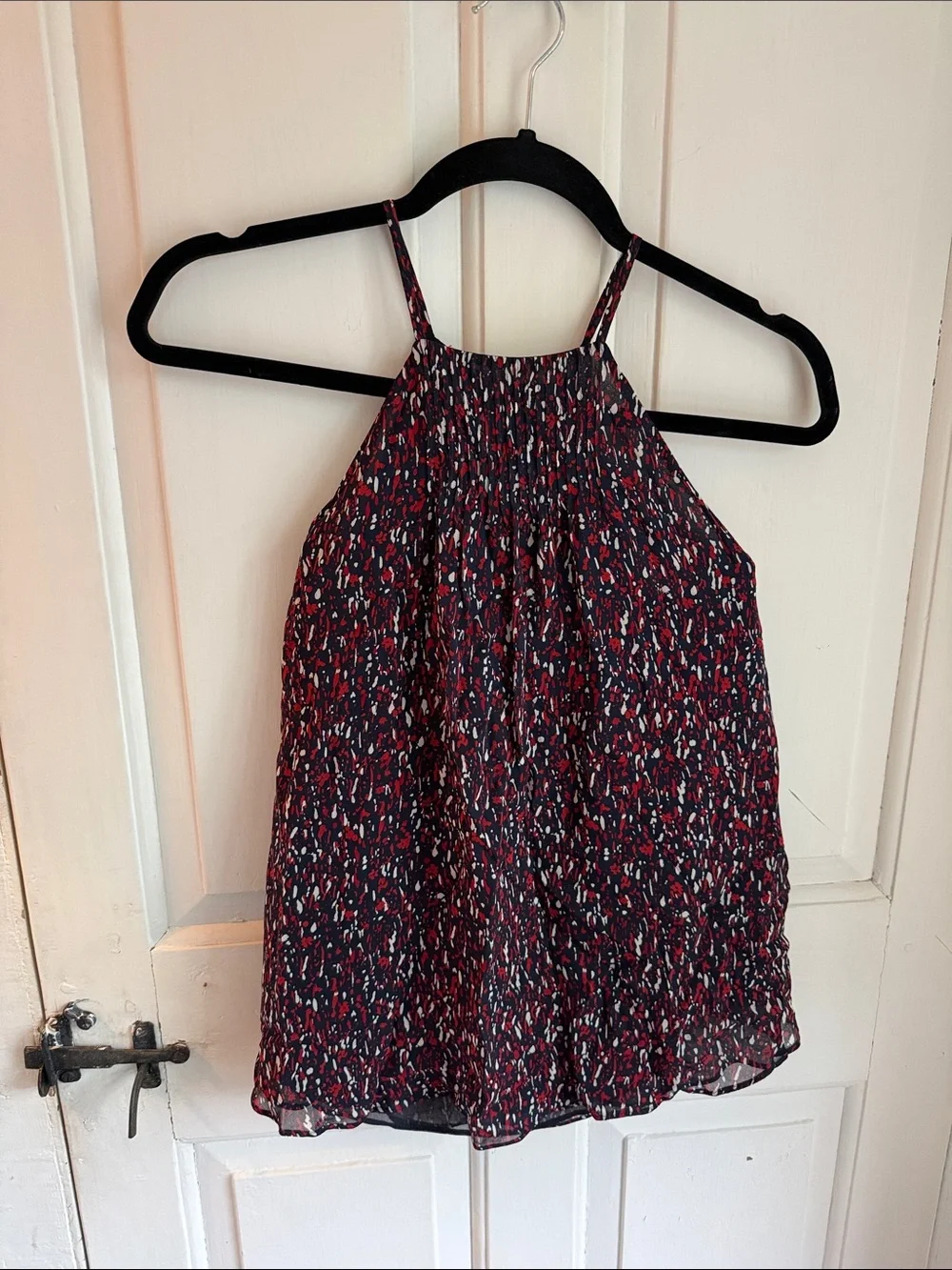 Joie Women's Floral Sleeveless Blouse - Red & Navy